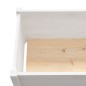 vidaXL Jardinera de madera maciza de pino blanco 100x50x50 cm