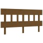 vidaXL Estructura de cama con cabecero madera marrón miel 160x200 cm vidaXL Estructura de cama con cabecero madera marrón miel 160x200 cm