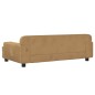vidaXL Sofá para niños de terciopelo marrón 90x53x30 cm