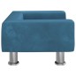 vidaXL Sofá para niños de terciopelo azul 50x40x26,5 cm vidaXL Sofá para niños de terciopelo azul 50x40x26,5 cm