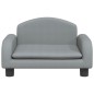 vidaXL Sofá para niños de tela gris claro 50x40x30 cm vidaXL Sofá para niños de tela gris claro 50x40x30 cm