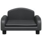 vidaXL Sofá para niños de cuero sintético negro 50x40x30 cm vidaXL Sofá para niños de cuero sintético negro 50x40x30 cm