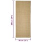 vidaXL Alfombra de sisal para rascador 80x200 cm