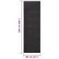 vidaXL Alfombra de sisal para rascador negro 80x250 cm vidaXL Alfombra de sisal para rascador negro 80x250 cm