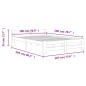 vidaXL Estructura de cama madera maciza de pino blanca 180x200 cm vidaXL Estructura de cama madera maciza de pino blanca 180x200 cm