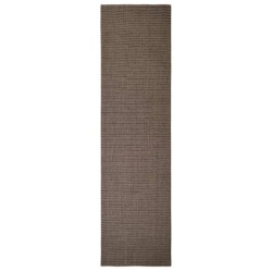 vidaXL Alfombra de sisal para rascador marrón 80x300 cm
