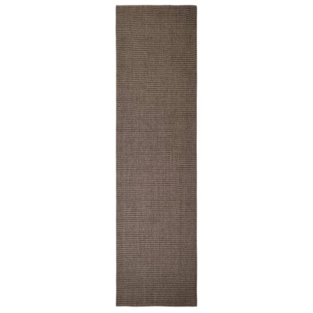 vidaXL Alfombra de sisal para rascador marrón 80x300 cm
