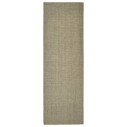 vidaXL Alfombra de sisal para rascador gris taupe 66x200 cm