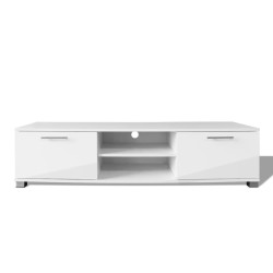 vidaXL Mueble para TV blanco brillante 120x40,5x35 cm