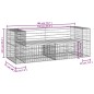 vidaXL Banco jardín con gaviones madera pino impregnada 184x71x65,5 cm vidaXL Banco jardín con gaviones madera pino impregnada 184x71x65,5 cm