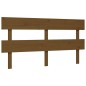 vidaXL Estructura de cama matrimonio con cabecero madera marrón miel vidaXL Estructura de cama matrimonio con cabecero madera marrón miel
