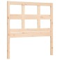 vidaXL Estructura de cama con cabecero madera maciza 90x200 cm
