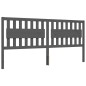 vidaXL Estructura de cama con cabecero madera maciza gris 200x200 cm vidaXL Estructura de cama con cabecero madera maciza gris 200x200 cm