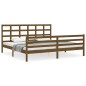 vidaXL Estructura cama y cabecero madera maciza marrón miel 200x200 cm vidaXL Estructura cama y cabecero madera maciza marrón miel 200x200 cm