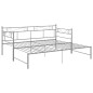 vidaXL Estructura de sofá cama extraíble metal gris 90x200 cm vidaXL Estructura de sofá cama extraíble metal gris 90x200 cm