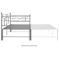 vidaXL Estructura de sofá cama extraíble metal gris 90x200 cm vidaXL Estructura de sofá cama extraíble metal gris 90x200 cm