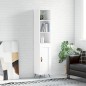 vidaXL Aparador alto madera contrachapada blanco 34,5x34x180 cm vidaXL Aparador alto madera contrachapada blanco 34,5x34x180 cm