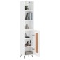 vidaXL Aparador alto madera contrachapada blanco 34,5x34x180 cm vidaXL Aparador alto madera contrachapada blanco 34,5x34x180 cm