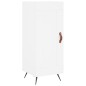 vidaXL Aparador alto madera contrachapada blanco 34,5x34x180 cm vidaXL Aparador alto madera contrachapada blanco 34,5x34x180 cm
