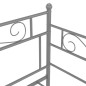 vidaXL Estructura de sofá cama extraíble metal gris 90x200 cm vidaXL Estructura de sofá cama extraíble metal gris 90x200 cm