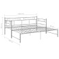 vidaXL Estructura de sofá cama extraíble metal gris 90x200 cm vidaXL Estructura de sofá cama extraíble metal gris 90x200 cm
