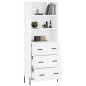 vidaXL Aparador alto madera contrachapada blanco 69,5x34x180 cm vidaXL Aparador alto madera contrachapada blanco 69,5x34x180 cm