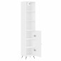 vidaXL Aparador alto madera contrachapada blanco 34,5x34x180 cm vidaXL Aparador alto madera contrachapada blanco 34,5x34x180 cm