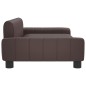 vidaXL Sofá para niños de cuero sintético marrón 90x53x30 cm vidaXL Sofá para niños de cuero sintético marrón 90x53x30 cm