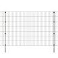 vidaXL Postes de valla 20 uds acero galvanizado plateado 200 cm vidaXL Postes de valla 20 uds acero galvanizado plateado 200 cm