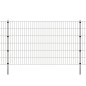 vidaXL Postes de valla 10 uds acero galvanizado plateado 170 cm vidaXL Postes de valla 10 uds acero galvanizado plateado 170 cm