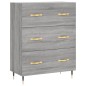 vidaXL Aparador alto madera contrachapada gris sonoma 69,5x34x180 cm vidaXL Aparador alto madera contrachapada gris sonoma 69,5x34x180 cm
