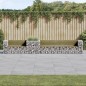 vidaXL Banco de jardín con cesta de gaviones madera de pino impregnada vidaXL Banco de jardín con cesta de gaviones madera de pino impregnada
