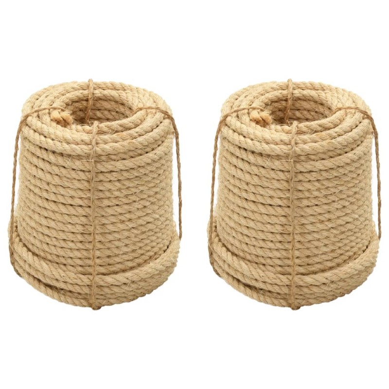 vidaXL Cuerdas de sisal 2 uds 12 mm 250 m vidaXL Cuerdas de sisal 2 uds 12 mm 250 m