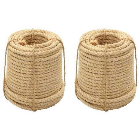 vidaXL Cuerdas de sisal 2 uds 12 mm 250 m