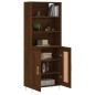 vidaXL Aparador alto madera contrachapada marrón roble 69,5x34x180 cm vidaXL Aparador alto madera contrachapada marrón roble 69,5x34x180 cm