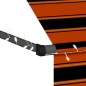 vidaXL Toldo manual retráctil con LED naranja y marrón 150 cm vidaXL Toldo manual retráctil con LED naranja y marrón 150 cm