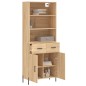 vidaXL Aparador alto madera contrachapada color roble 69,5x34x180 cm vidaXL Aparador alto madera contrachapada color roble 69,5x34x180 cm