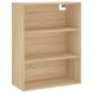 vidaXL Aparador alto madera contrachapada color roble 69,5x34x180 cm vidaXL Aparador alto madera contrachapada color roble 69,5x34x180 cm