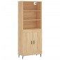 vidaXL Aparador alto madera contrachapada color roble 69,5x34x180 cm vidaXL Aparador alto madera contrachapada color roble 69,5x34x180 cm