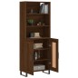 vidaXL Aparador alto madera contrachapada marrón roble 69,5x34x180 cm vidaXL Aparador alto madera contrachapada marrón roble 69,5x34x180 cm