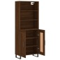 vidaXL Aparador alto madera contrachapada marrón roble 69,5x34x180 cm vidaXL Aparador alto madera contrachapada marrón roble 69,5x34x180 cm