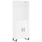 vidaXL Aparador alto madera contrachapada blanco 69,5x34x180 cm vidaXL Aparador alto madera contrachapada blanco 69,5x34x180 cm