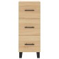 vidaXL Aparador de madera contrachapada roble Sonoma 34,5x34x180 cm vidaXL Aparador de madera contrachapada roble Sonoma 34,5x34x180 cm