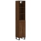 vidaXL Aparador alto madera contrachapada roble marrón 34,5x34x180 cm vidaXL Aparador alto madera contrachapada roble marrón 34,5x34x180 cm