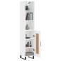 vidaXL Aparador alto madera contrachapada blanco 34,5x34x180 cm vidaXL Aparador alto madera contrachapada blanco 34,5x34x180 cm