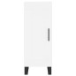 vidaXL Aparador alto madera contrachapada blanco 34,5x34x180 cm vidaXL Aparador alto madera contrachapada blanco 34,5x34x180 cm