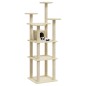 vidaXL Rascador para gatos con postes de sisal crema 171 cm vidaXL Rascador para gatos con postes de sisal crema 171 cm