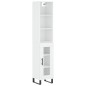 vidaXL Aparador alto madera contrachapada blanco 34,5x34x180 cm