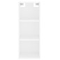 vidaXL Aparador alto madera contrachapada blanco 34,5x34x180 cm