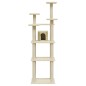 vidaXL Rascador para gatos con postes de sisal crema 171 cm vidaXL Rascador para gatos con postes de sisal crema 171 cm